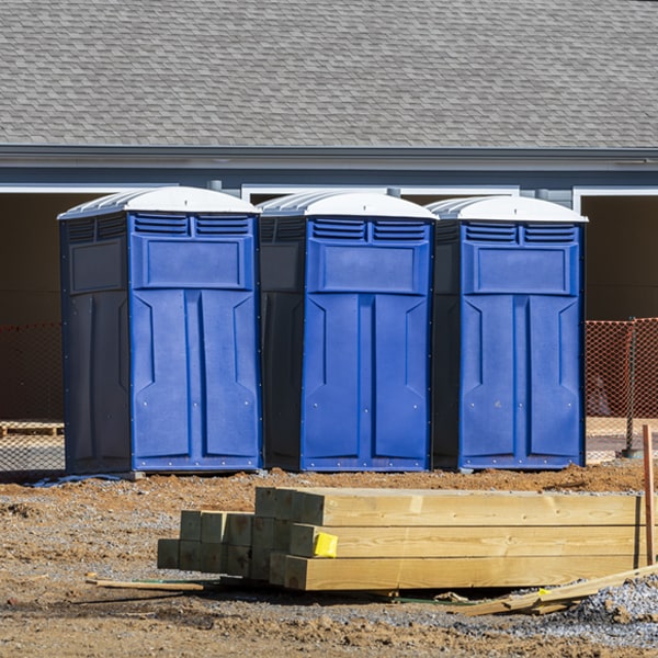 are there any restrictions on where i can place the portable restrooms during my rental period in Porter Corners NY